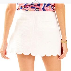 NEW LILLY PULITZER Colette Scallop Hem Skort